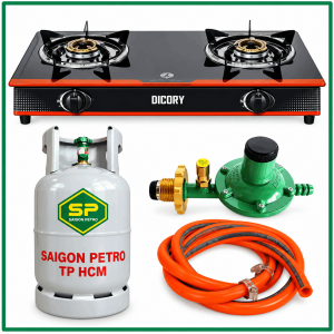 Bếp Gas Đôi DICORY CM Tặng Bộ Bình Van Dây