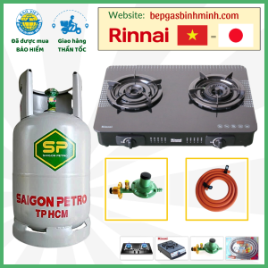 Combo Bộ Bình Bếp Gas RINNAI RV-615 Slim (GL-D) Khuyến Mãi