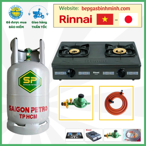 Bếp Gas Rinnai 367GN Tặng Bộ Bình Gas Van Dây