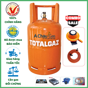Combo Bộ Bình Gas ToTal Gaz Cam 12Kg Khuyến Mãi