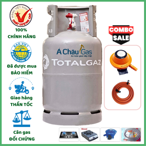 Combo Bộ Bình Gas ToTal Gaz Xám 12Kg Khuyến Mãi