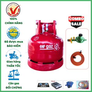 Combo Bộ Bình Gas ELF Đỏ 6Kg Khuyến Mãi