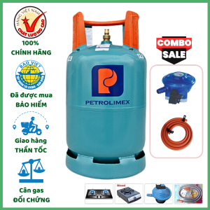 Combo Bộ Bình Gas Petrolimex Van Shell 12Kg Khuyến Mãi