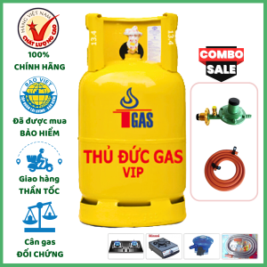 Combo Bộ Bình Gas Thủ Đức VIP Vàng 12kg Khuyến Mãi