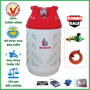 Combo Bộ Bình Gas Thủ Đức Vỏ Bọc Nhựa 12kg Chống Nổ An Toàn