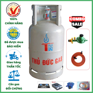 Combo Bộ Bình Gas Thủ Đức Xám 12Kg Khuyến Mãi