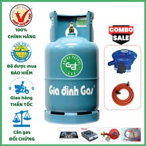 Combo Bộ Bình Gas Gia Đình Xanh Ngọc 12Kg Khuyến Mãi