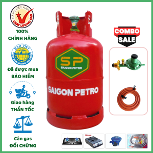 Combo Bộ Bình Gas Saigon Petro Đỏ 12Kg Khuyến Mãi