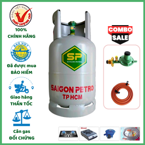 Combo Bộ Bình Gas Saigon Petro Xám 12Kg Khuyến Mãi