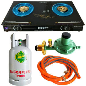 Bếp Gas Đôi DICORY AM Tặng Bộ Bình Van Dây