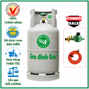 Bộ Bình Van Dây Gas Gia Đình Xám 12kg Chính Hãng Giao 15 Phút TPHCM