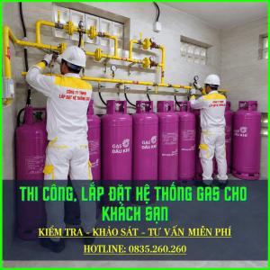 Thi Công, Lắp Đặt Hệ Thống Gas Cho Khách Sạn