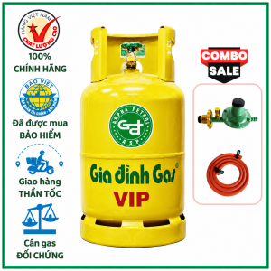 Bộ Bình Van Dây Gas Gia Đình Vàng 12kg Chính Hãng Giao 15 Phút TPHCM