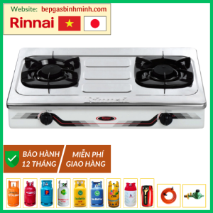 Bếp Gas Đôi Rinnai RV-370(SM)N Việt - Nhật Chính Hãng