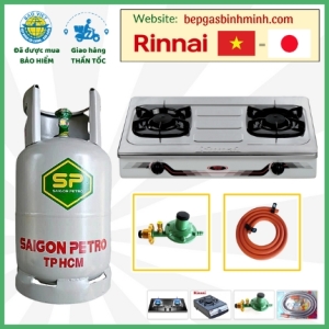Bếp Gas Rinnai 370SMN Tặng Bộ Bình Gas Van Dây