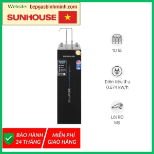 Máy lọc nước RO nóng nguội lạnh Sunhouse UltraPURE SHA76210KL 10 lõi