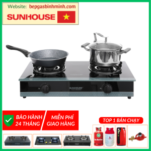 Bếp Gas Đôi SUNHOUSE SHB3326MT Chính Hãng