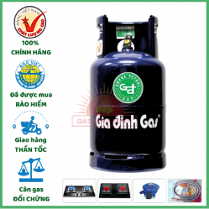 Bình Gas Gia Đình Xanh Đậm Cả Vỏ 12KG