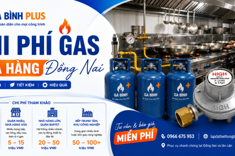 Chi phí gas nhà hàng Đồng Nai: 9 Tuyệt chiêu đập tan lãng phí 