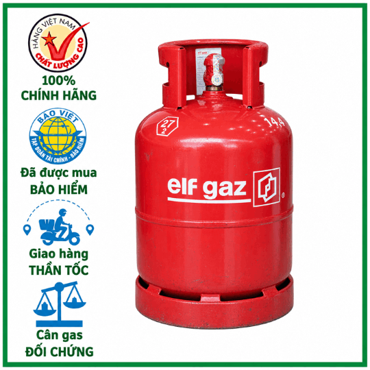 Bình Gas ELF Đỏ 12kg
