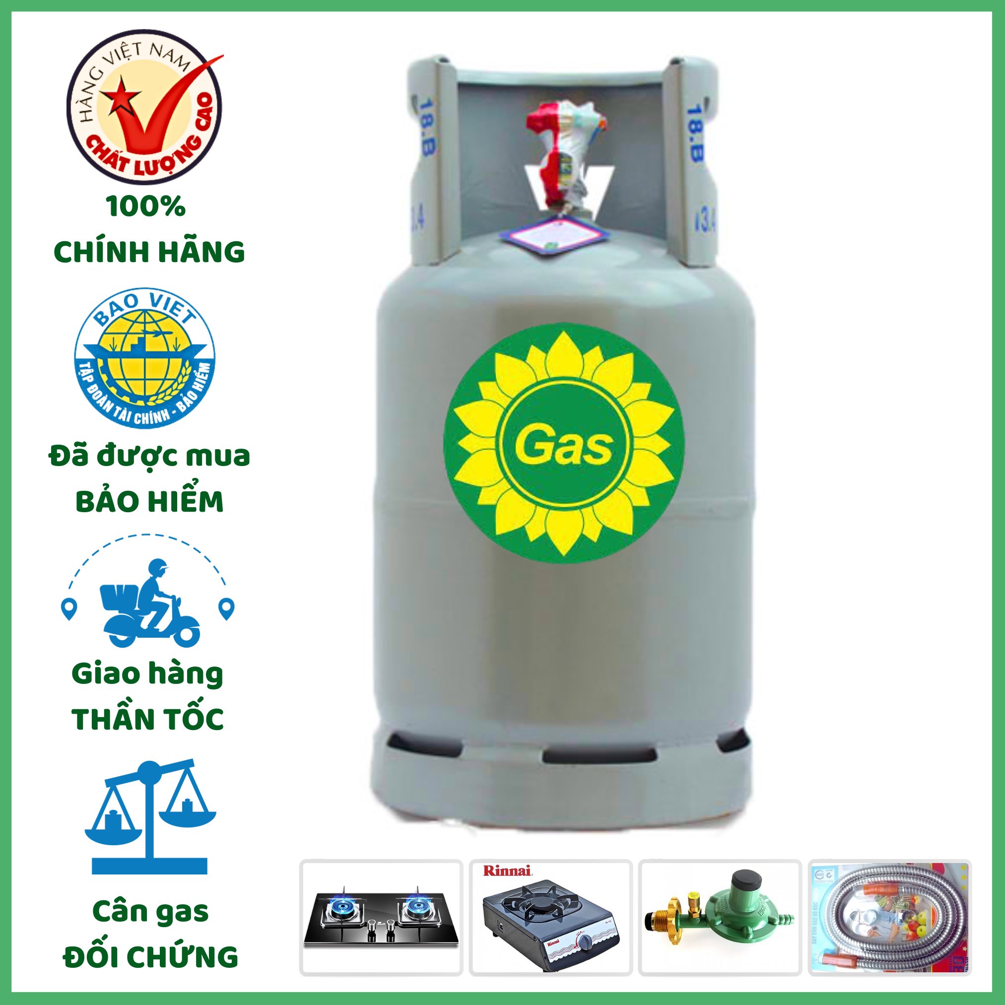 Giá bình gas 12kg hôm nay Bình Dương