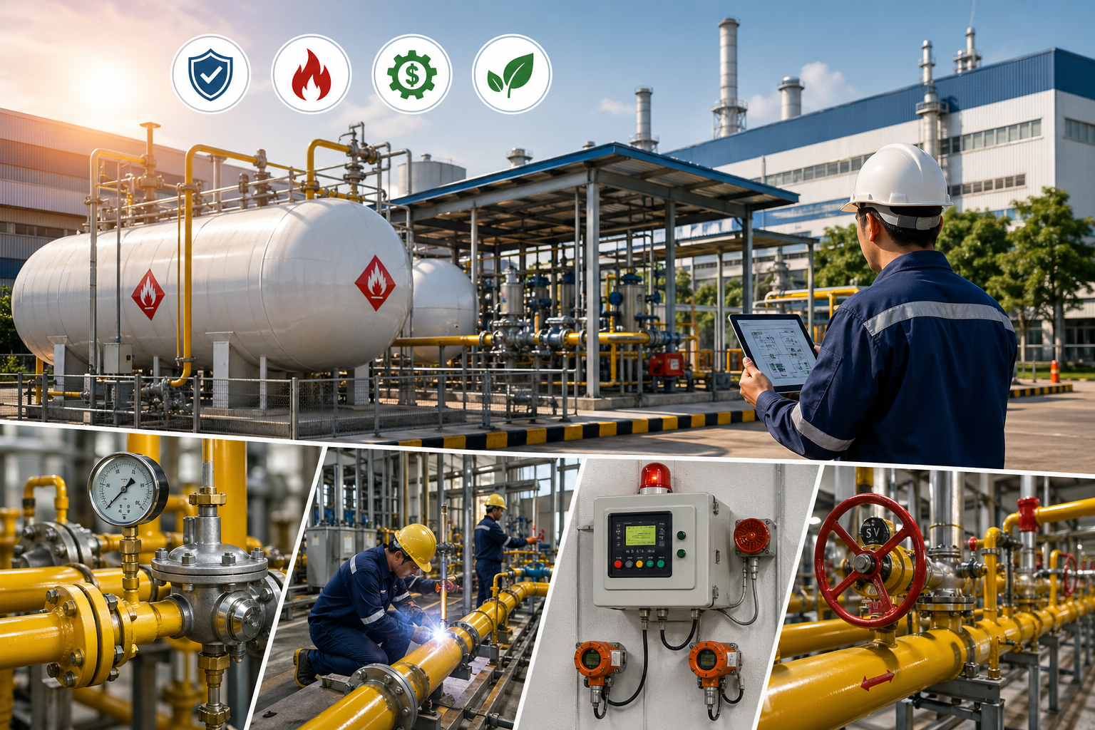 Tổng quan về nhu cầu Lắp đặt hệ thống gas công nghiệp Đồng Nai