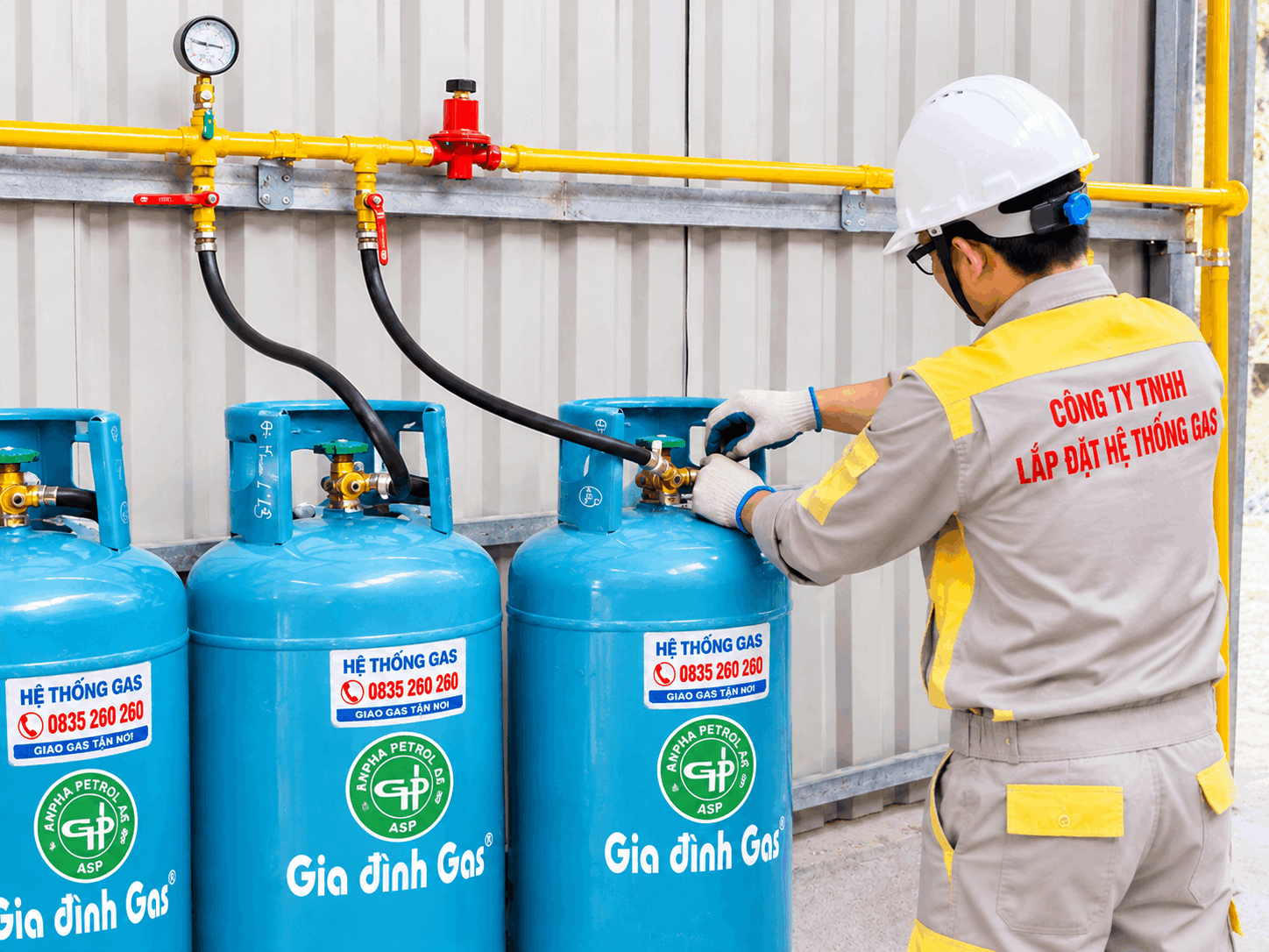 Lắp đặt hệ thống gas