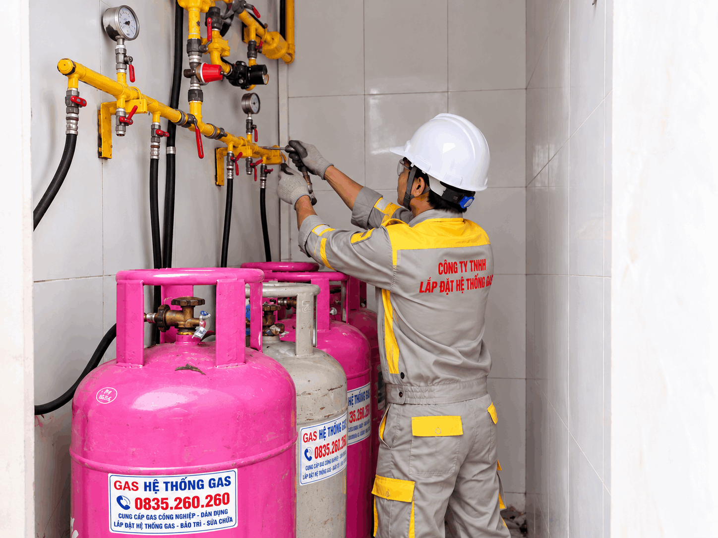 Lắp đặt hệ thống gas cho nhà máy