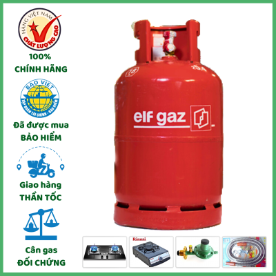 Bình Gas ELF Đỏ 12Kg Giá Tốt Giao Tận Nơi