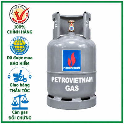 Đổi Gas Xám Petro Vietnam 12Kg Giá Tốt - Giao Nhanh Tại TP.HCM