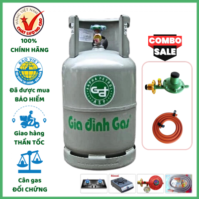 Combo Bộ Bình Gas Hướng Dương Xám 12Kg Khuyến Mãi