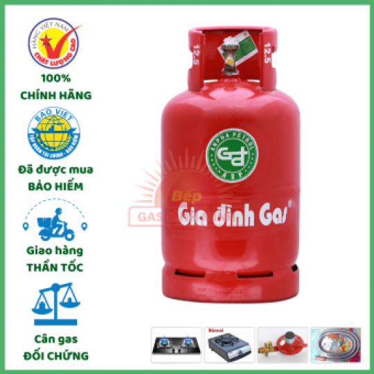 Bình Gas Gia Đình Đỏ Cả Vỏ 12KG
