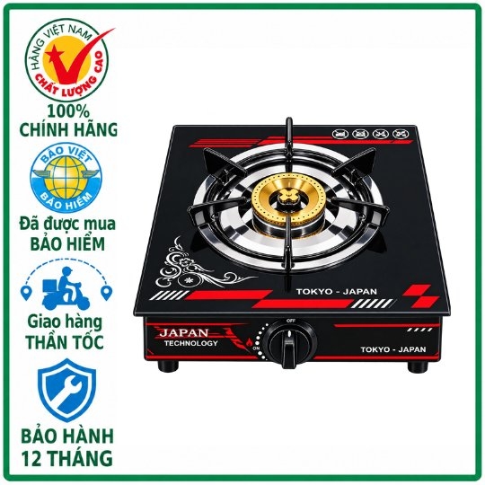 Bếp Gas Đơn Mặt Kính Tokyo - Japan Chính Hãng