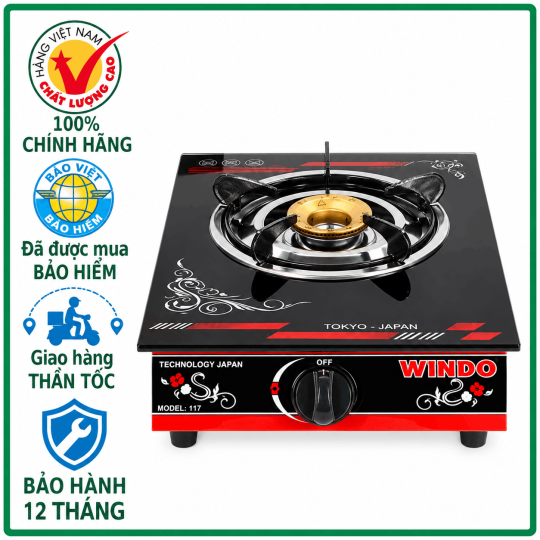 Bếp Gas Đơn WINDO 117 Chính Hãng