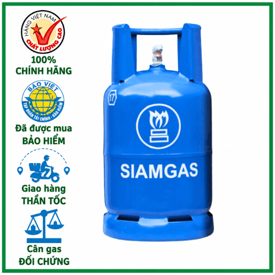 Bình Gas SIAM Van Ngang 12Kg Giá Tốt Giao Tận Nơi