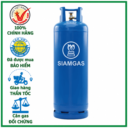 Bình Gas SIAM Van Ngang 45Kg Giá Tốt Giao Tận Nơi