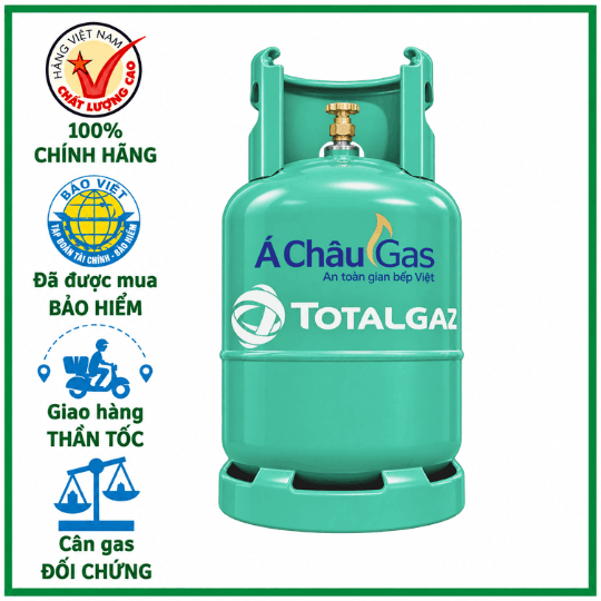 Bình Gas ToTal Xanh 12kg Giá Tốt Giao Tận Nơi