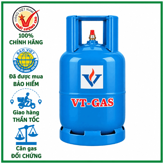 Bình Gas VT Xanh PE 12kg Giá Tốt Giao Tận Nơi