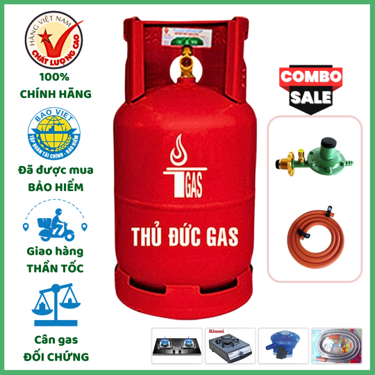 Combo Bộ Bình Gas Thủ Đức Đỏ 12kg Khuyến Mãi