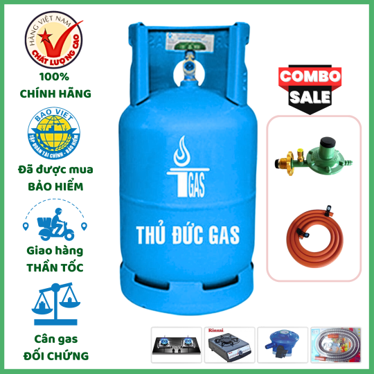 Combo Bộ Bình Gas Thủ Đức Xanh Ngọc 12kg Khuyến Mãi