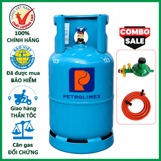 Bộ Bình Van Dây Gas Petrolimex 12kg Bảo Hành 12 Tháng