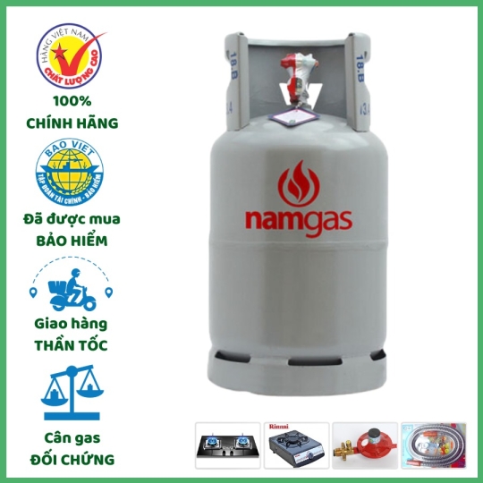Bình Gas Nam Gas Xám 12kg Chính Hãng