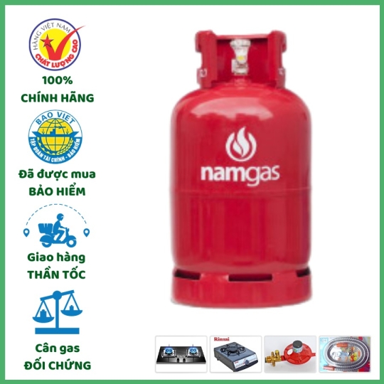 Bình Gas Nam Gas Đỏ 12kg Chính Hãng