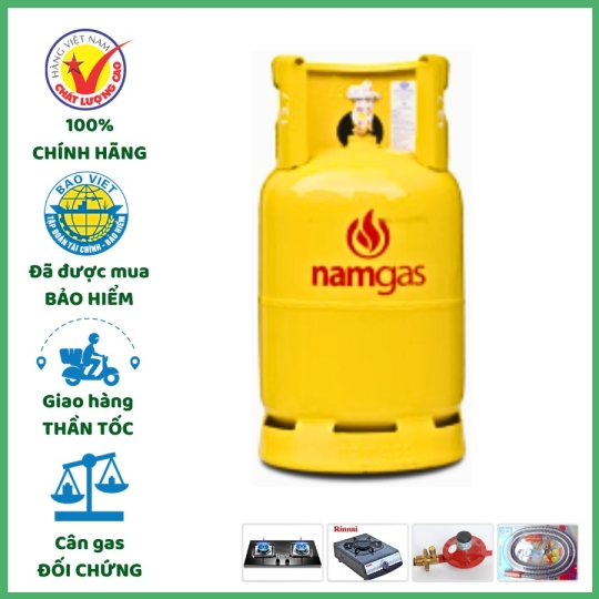 Bình Gas Nam Gas Vàng 12kg Chính Hãng