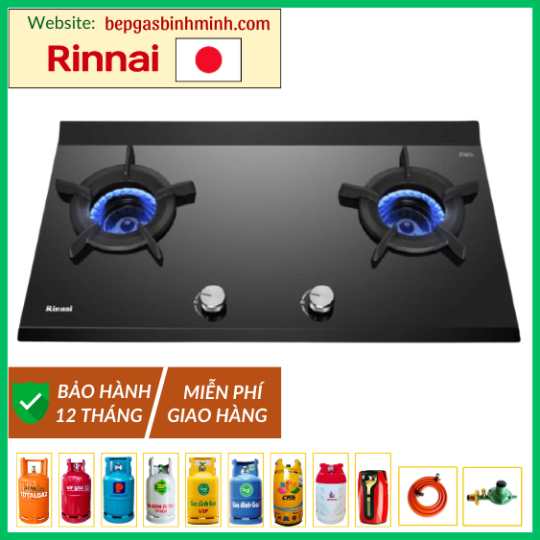Bếp Gas Âm Rinnai RB-2VCGN Nhật Bản