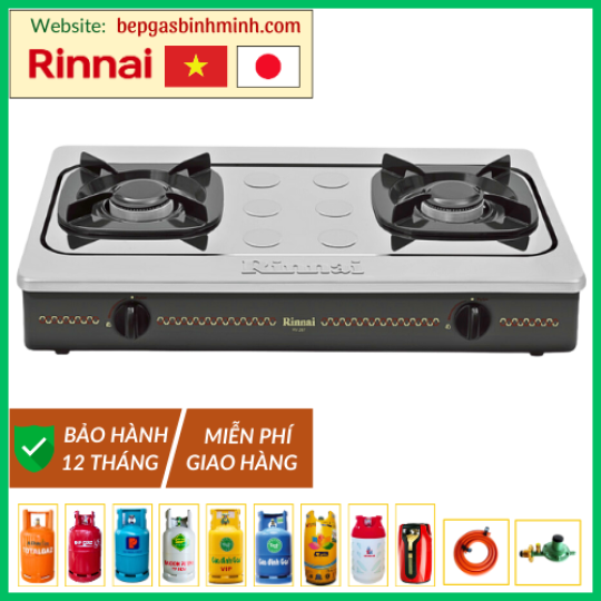 Bếp Gas Đôi Rinnai RV-287(S)N Việt - Nhật Chính Hãng