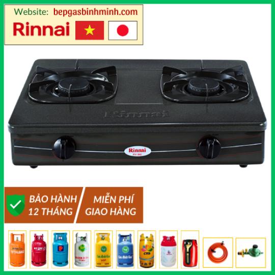 Bếp Gas Đôi Rinnai RV-360(GM)N Việt - Nhật Chính Hãng