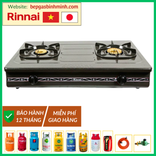 Bếp Gas Đôi Rinnai RV-375(G)N Việt - Nhật Chính Hãng