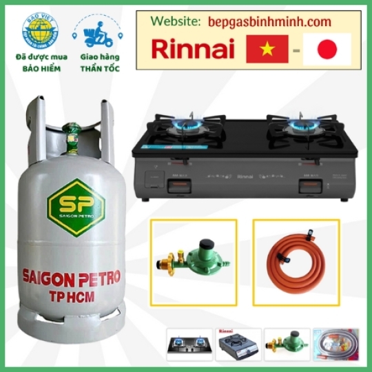 Combo Bộ Bình Bếp Gas Đôi RINNAI RJ-69EG