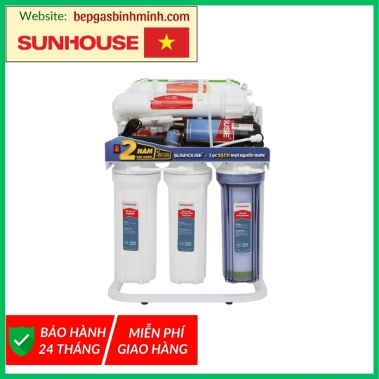 Máy lọc nước RO không vỏ Sunhouse SHA88117KV 10 lõi